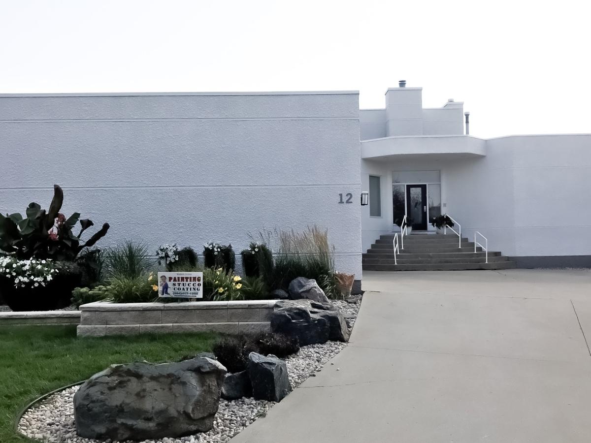 Painted Stucco House