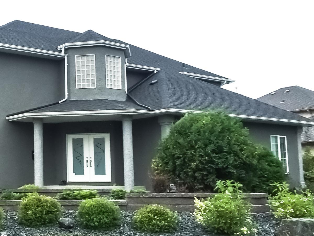 Painted Stucco House