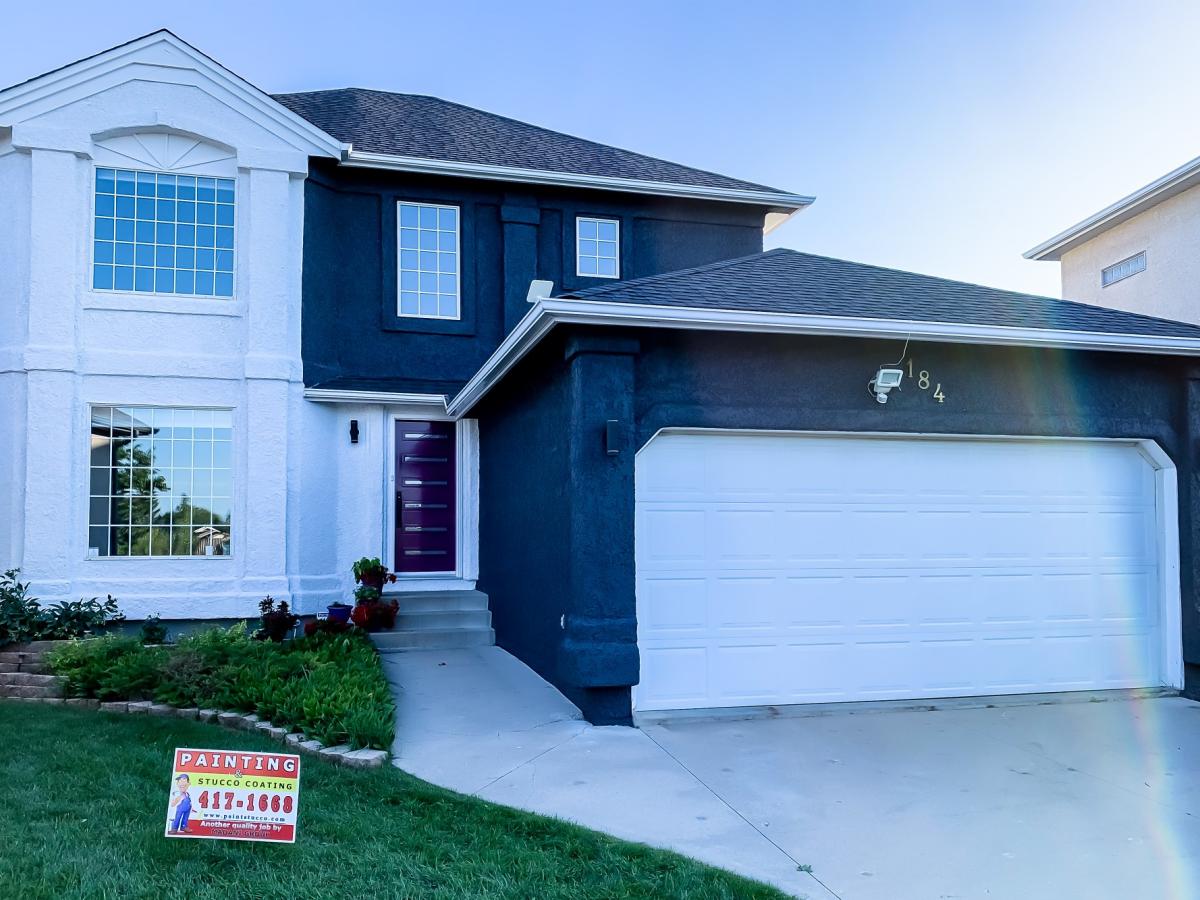 Painted Stucco House