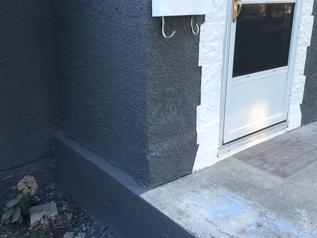 Exterior Stucco Repair & Painting After