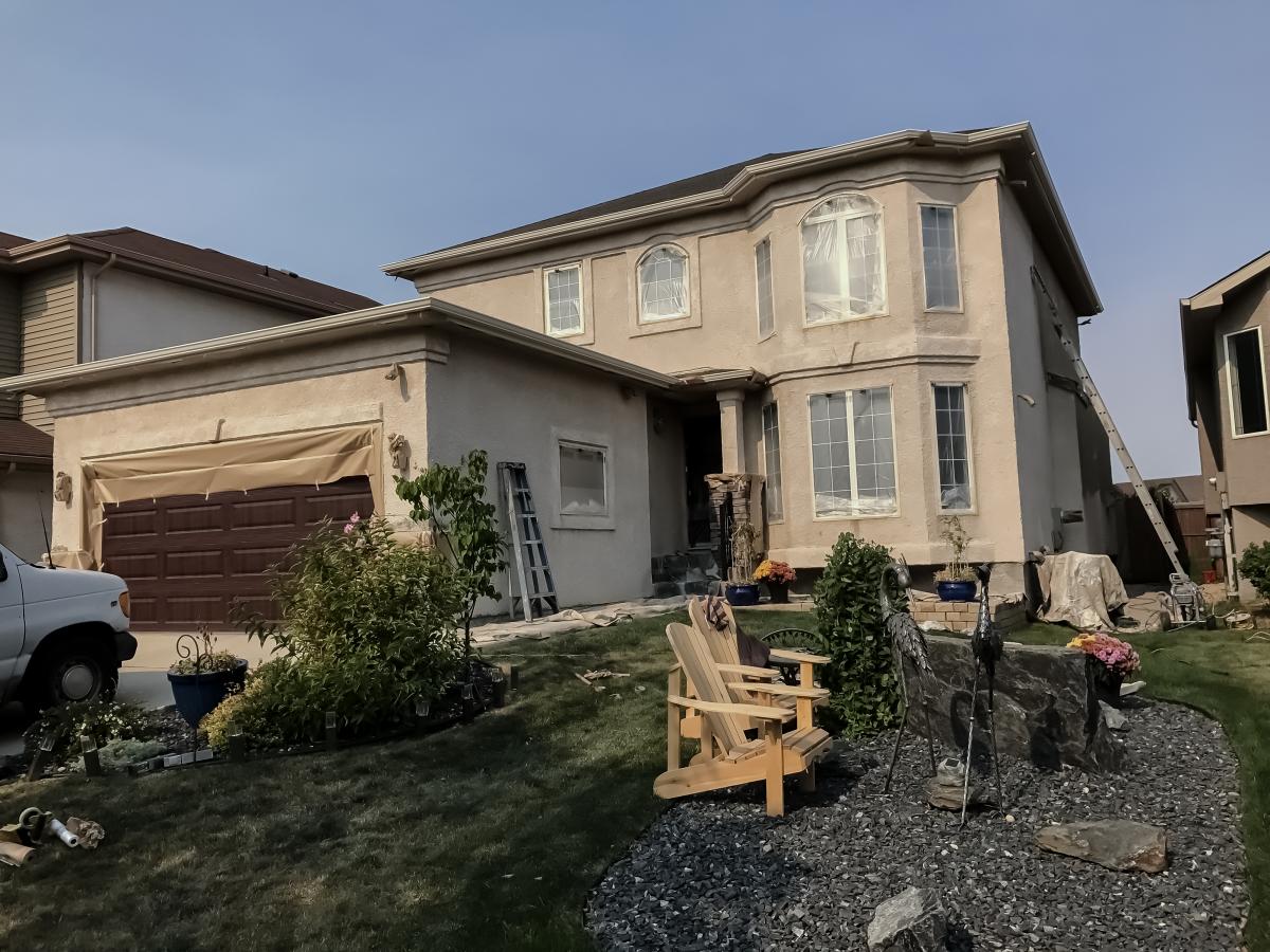 Exterior Stucco Painting After