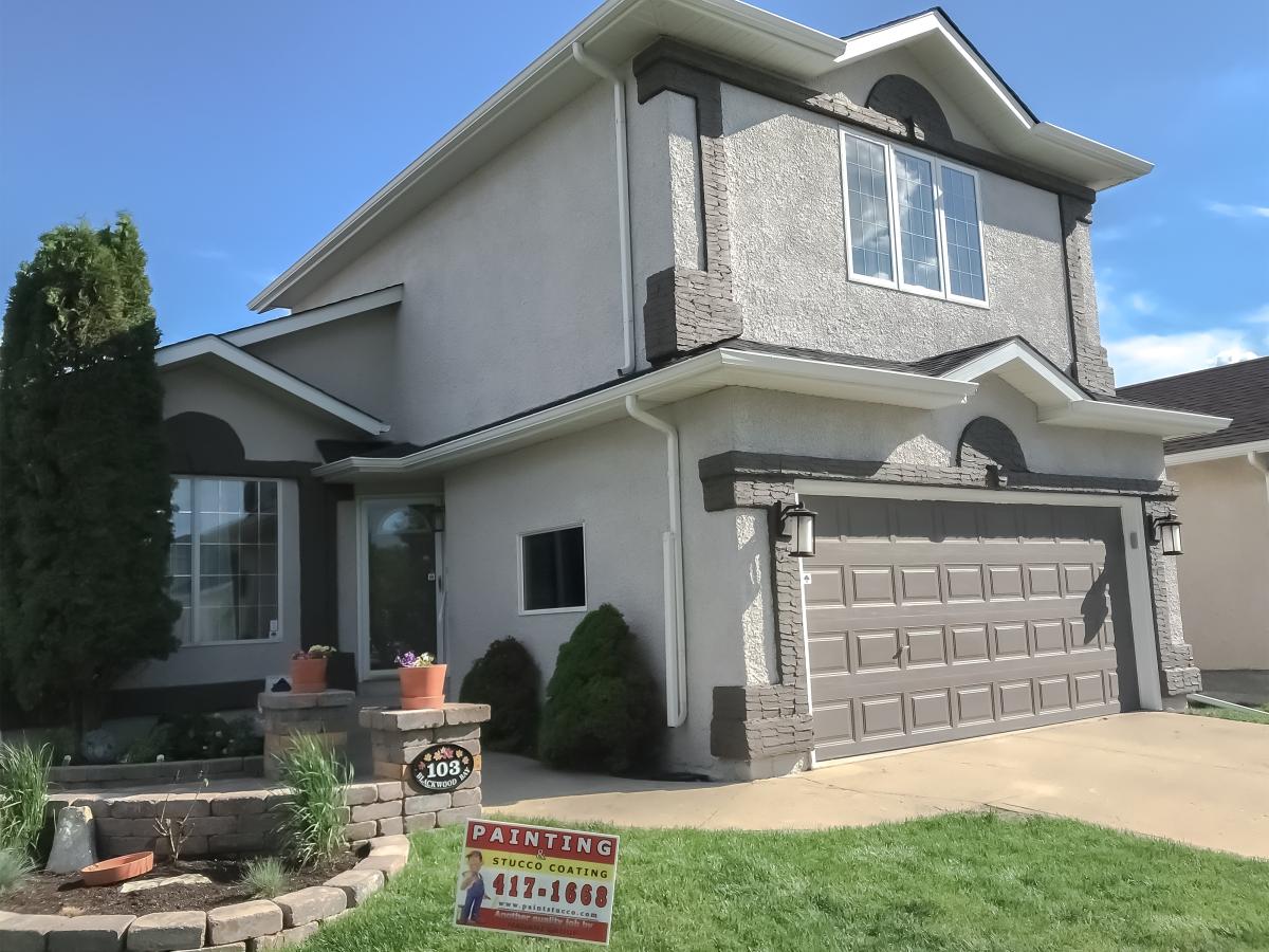 Exterior Stucco Painting After