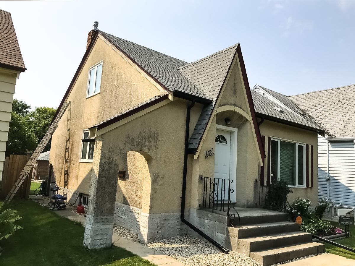 Exterior Stucco Painting Before