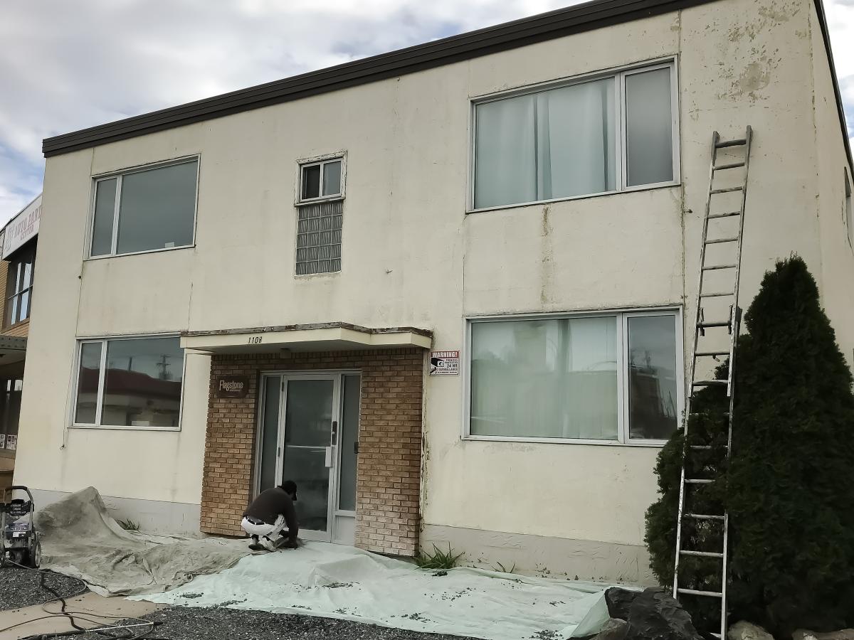 Exterior Stucco Painting Before