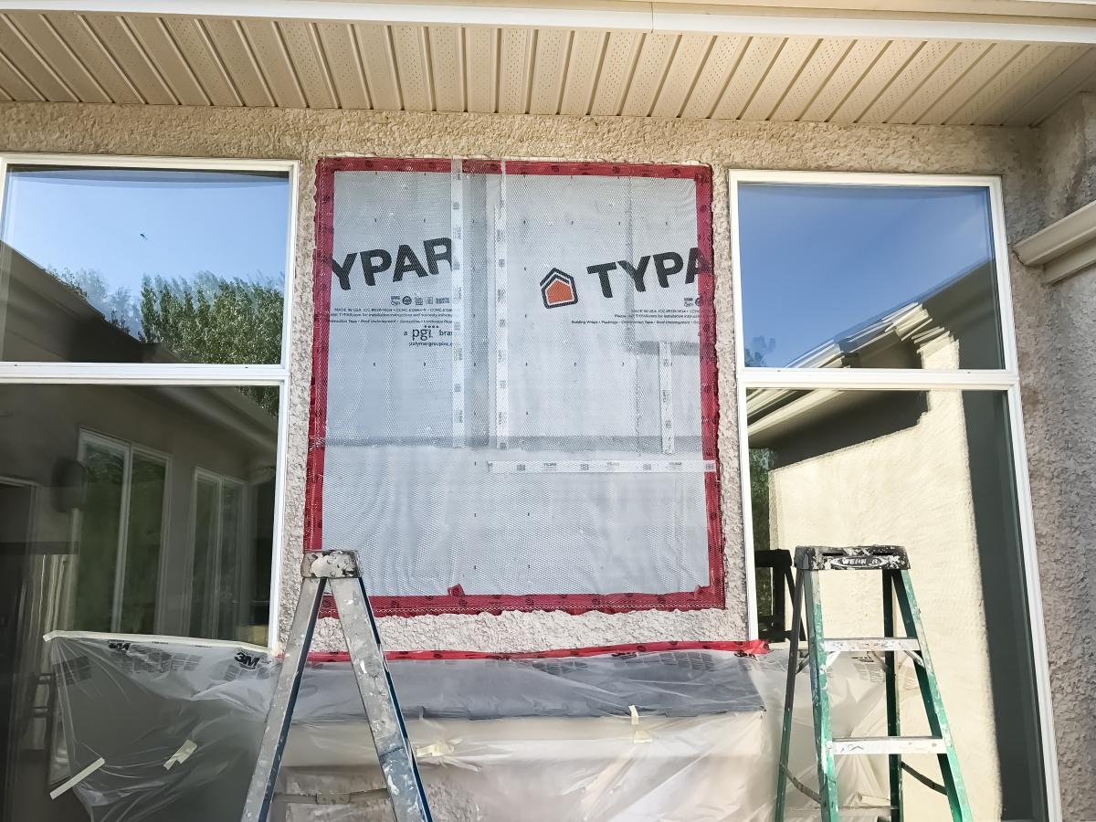 Exterior Stucco Painting Before