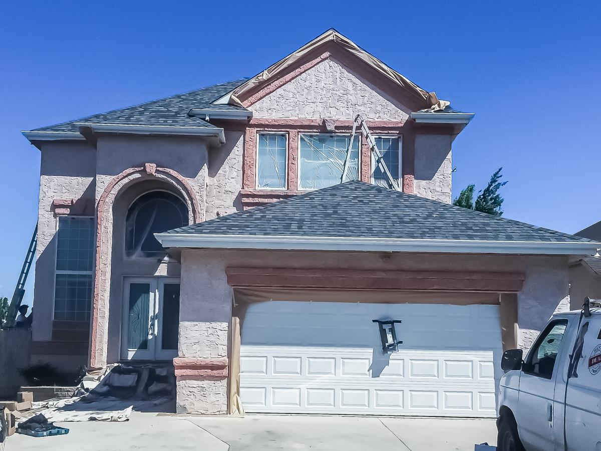 Exterior Stucco Painting Before