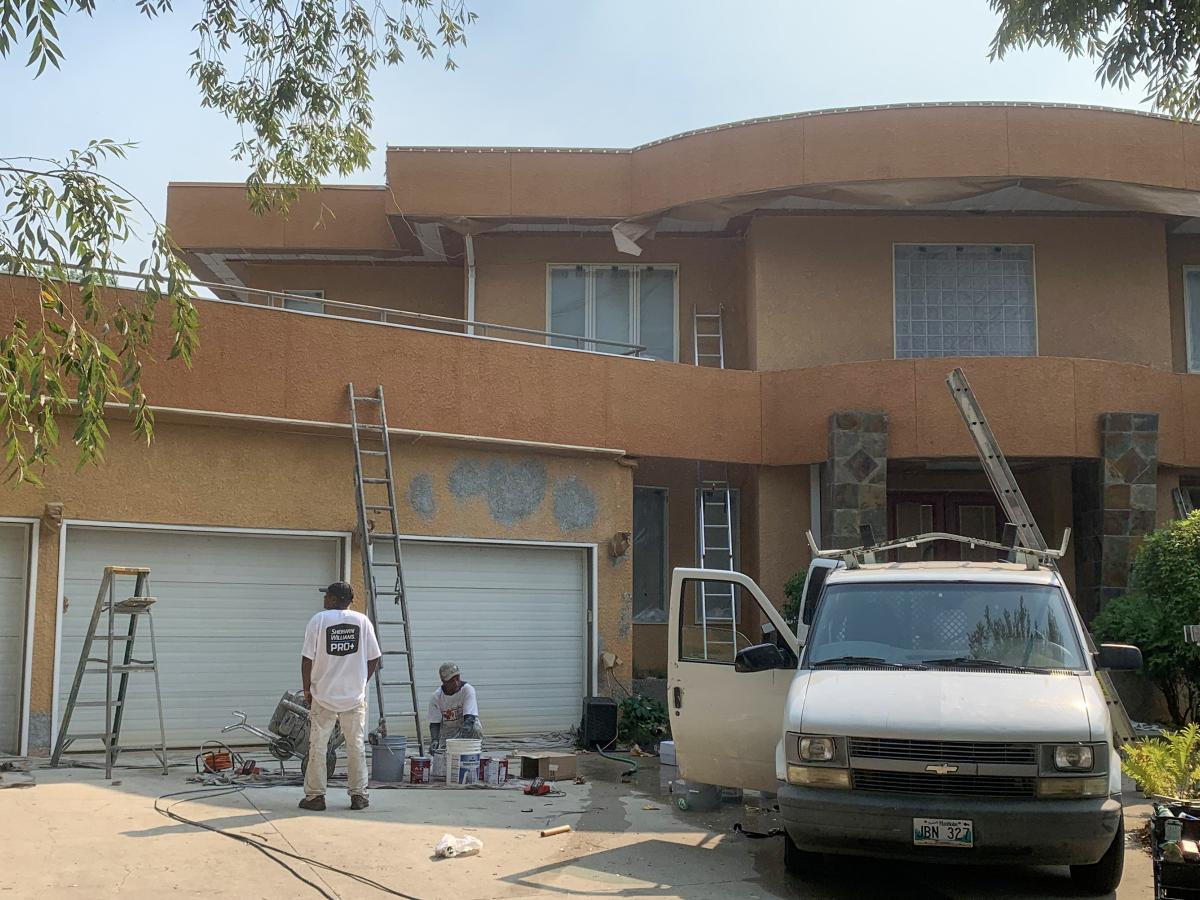 Exterior Stucco Painting Before