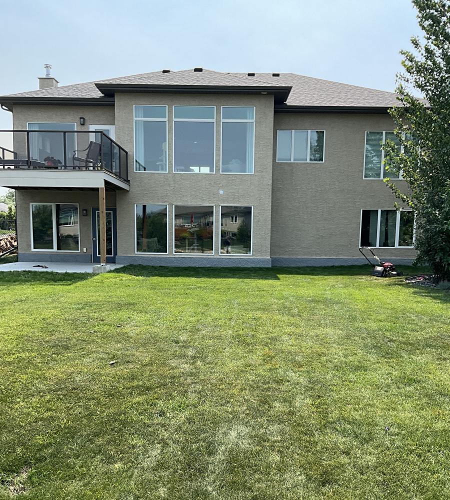 Painted Stucco House