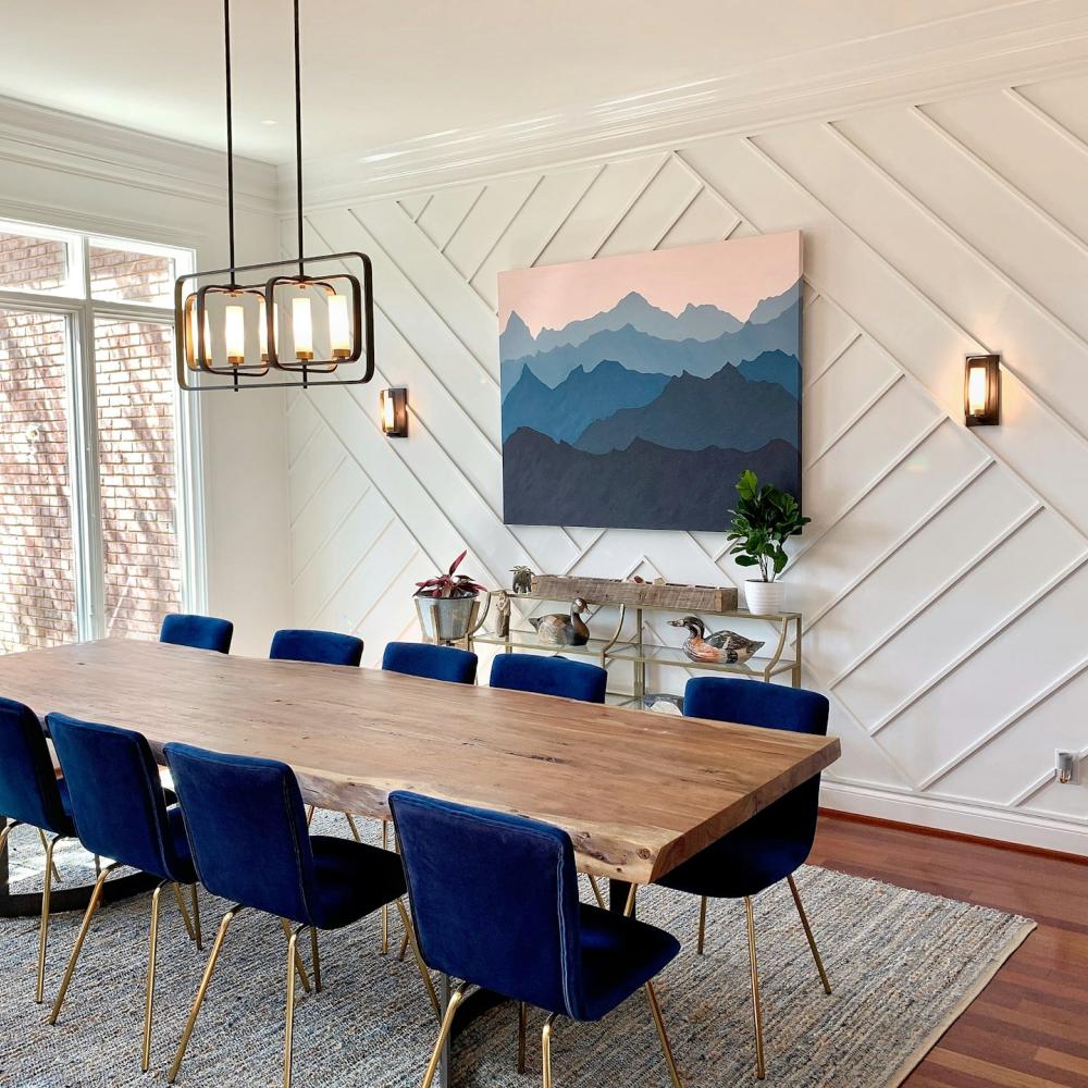 painted dining room